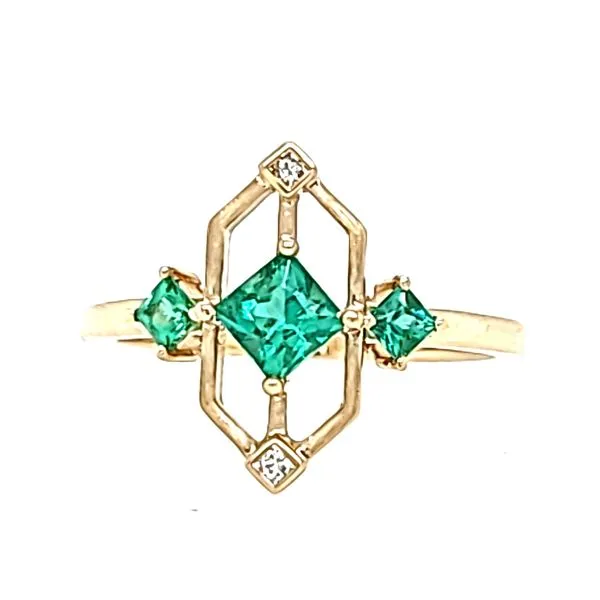 Emerald and Diamond Ring Cravens & Lewis Jewelers Georgetown, KY