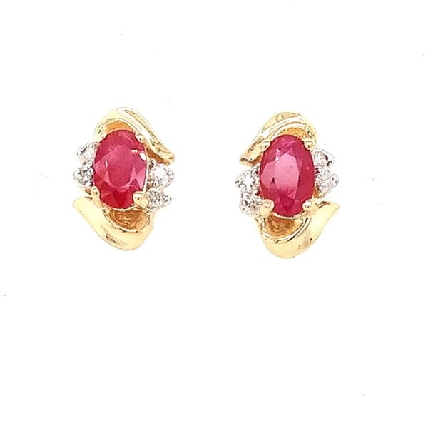 Ruby and Diamond Earrings Cravens & Lewis Jewelers Georgetown, KY