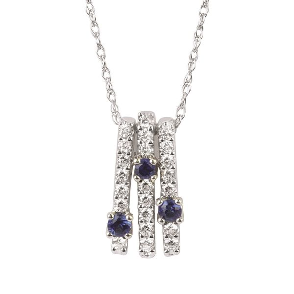 Sapphire & Diamond Pendant Cravens & Lewis Jewelers Georgetown, KY