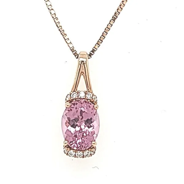 Lotus Garnet and Diamond Pendant Cravens & Lewis Jewelers Georgetown, KY