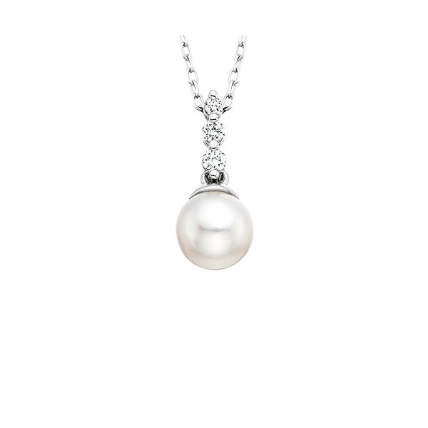 Fresh Water Pearl & Diamond Pendant Cravens & Lewis Jewelers Georgetown, KY
