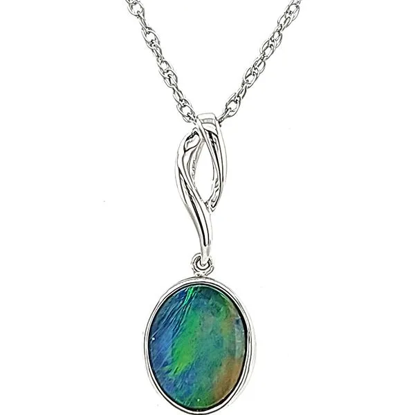 Australian Opal Doublet Pendant Cravens & Lewis Jewelers Georgetown, KY