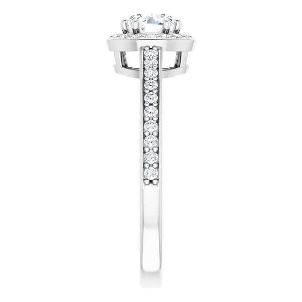 14k Halo Style Engagement Ring Image 4 David Douglas Diamonds & Jewelry Marietta, GA