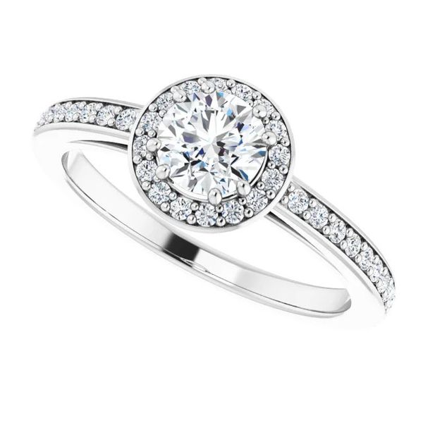 14k Halo Style Engagement Ring Image 5 David Douglas Diamonds & Jewelry Marietta, GA