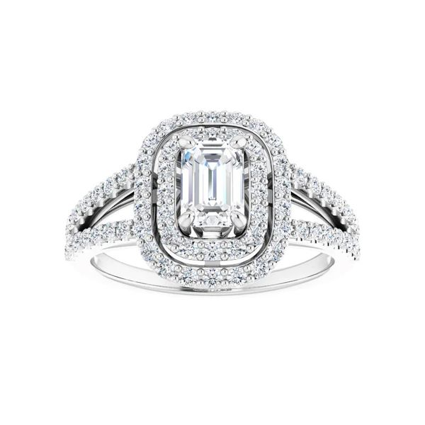 Double Halo Engagement Ring | 4/5 ct Image 3 David Douglas Diamonds & Jewelry Marietta, GA