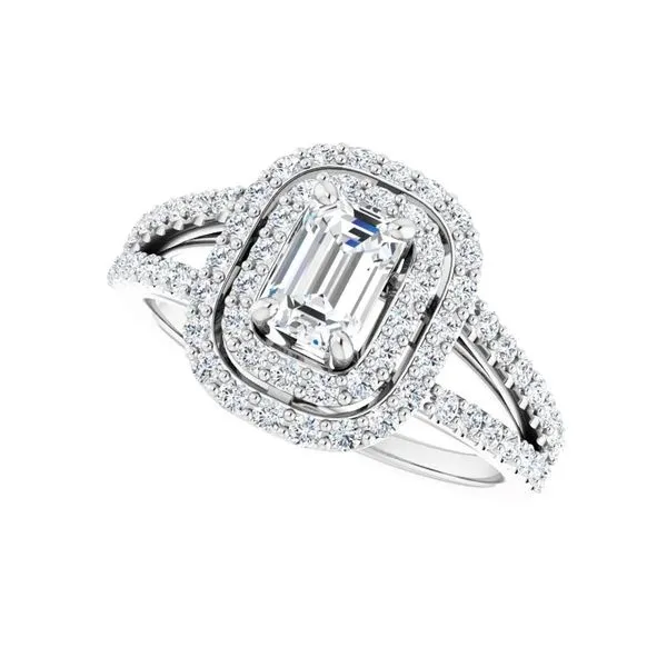 Double Halo Engagement Ring | 4/5 ct