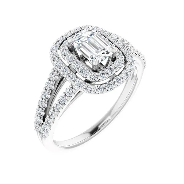 Double Halo Engagement Ring | 4/5 ct similar item image