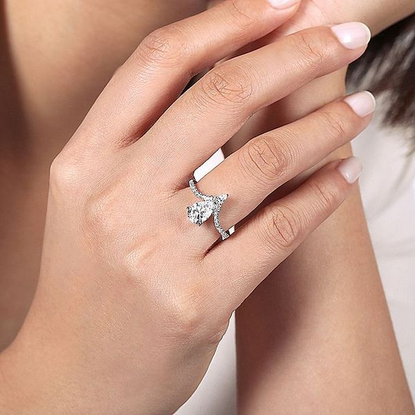 14k Free Form Engagement Ring Image 5 David Douglas Diamonds & Jewelry Marietta, GA