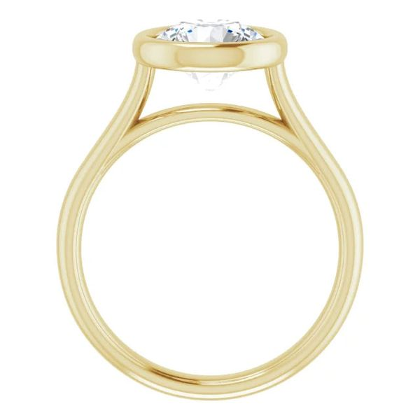 14k Bezel Set Solitaire Engagement Ring Image 2 David Douglas Diamonds & Jewelry Marietta, GA