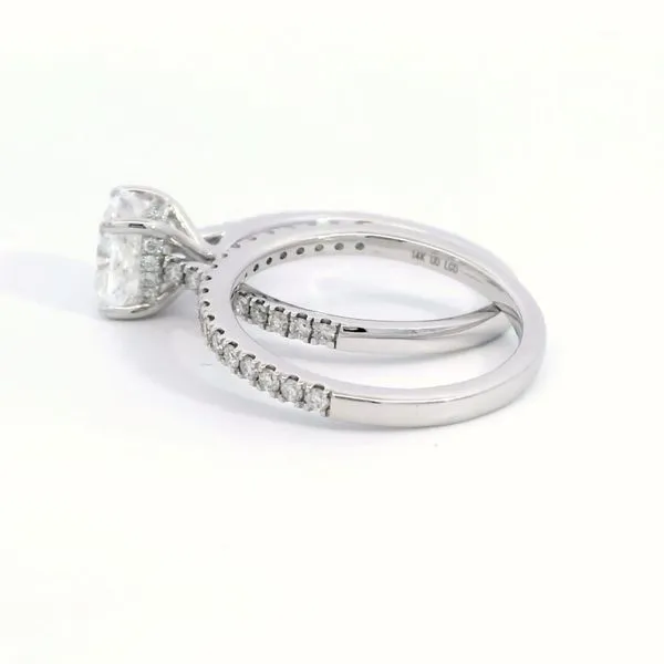 Hidden Halo Wedding Set