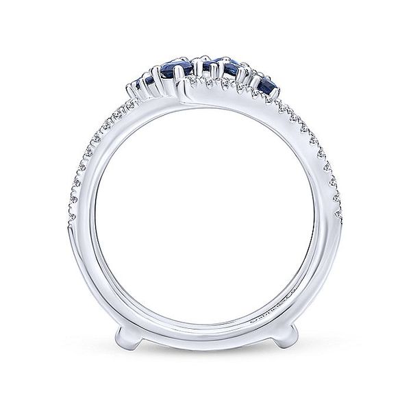 Sapphire and Diamond Wedding Guard Image 2 David Douglas Diamonds & Jewelry Marietta, GA