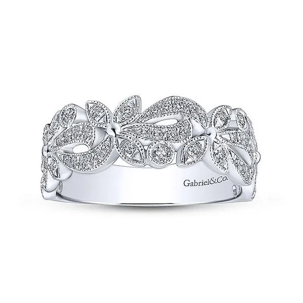 Floral Design Diamond Ring thumb image 4