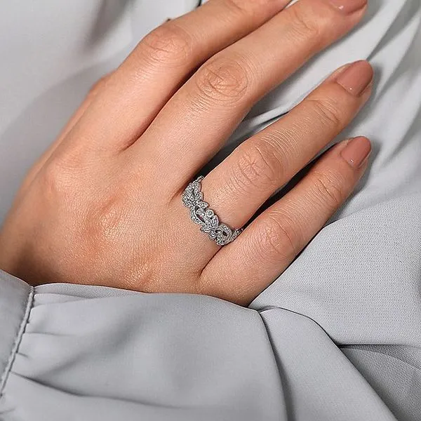 Floral Design Diamond Ring thumb image 5