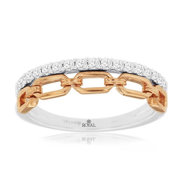 14k Diamond Chain Ring David Douglas Diamonds & Jewelry Marietta, GA