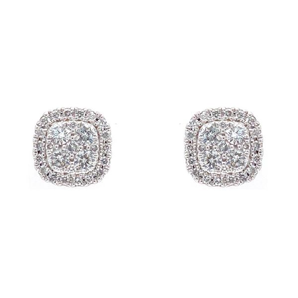 18k Diamond Cluster Earrings David Douglas Diamonds & Jewelry Marietta, GA