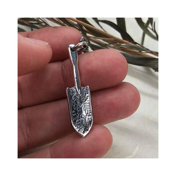 Silver Garden Magic Shovel Pendant Image 2 David Douglas Diamonds & Jewelry Marietta, GA