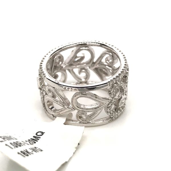 18k White Gold Wide Fashion Ring Image 4 David Douglas Diamonds & Jewelry Marietta, GA