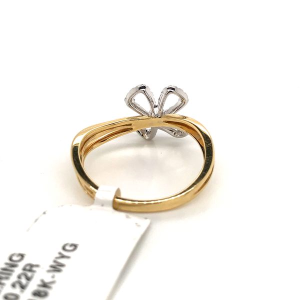 18k Yellow & White Gold Floral Ring Image 4 David Douglas Diamonds & Jewelry Marietta, GA
