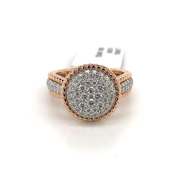 18k Rose & White Gold Cluster Style Ring David Douglas Diamonds & Jewelry Marietta, GA