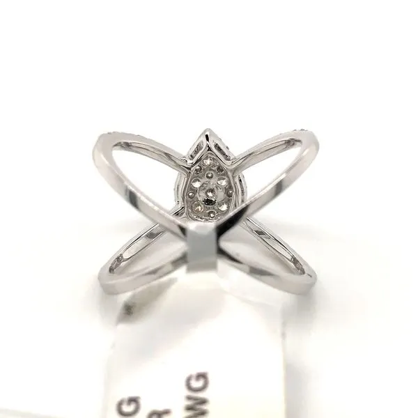 18k White Gold Split Style Cluster Ring Image 4 David Douglas Diamonds & Jewelry Marietta, GA