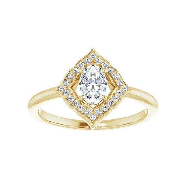 Fancy Halo Diamond Ring Image 3 David Douglas Diamonds & Jewelry Marietta, GA