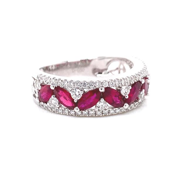 18k Multi Row Gemstone Ring Image 2 David Douglas Diamonds & Jewelry Marietta, GA