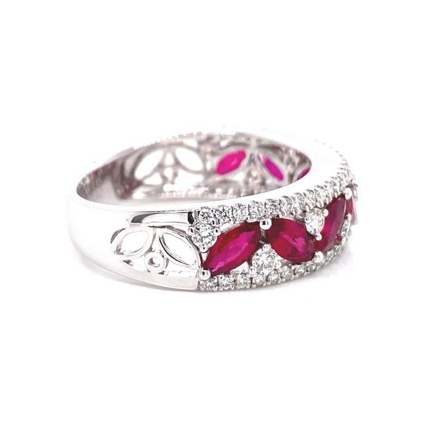 18k Multi Row Gemstone Ring Image 3 David Douglas Diamonds & Jewelry Marietta, GA
