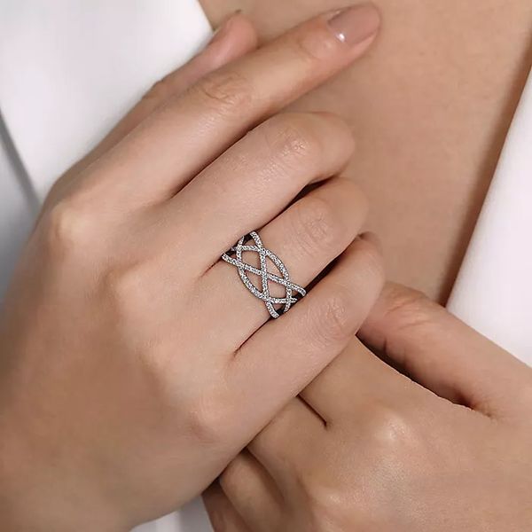 Layered Grid Diamond Ring Image 5 David Douglas Diamonds & Jewelry Marietta, GA