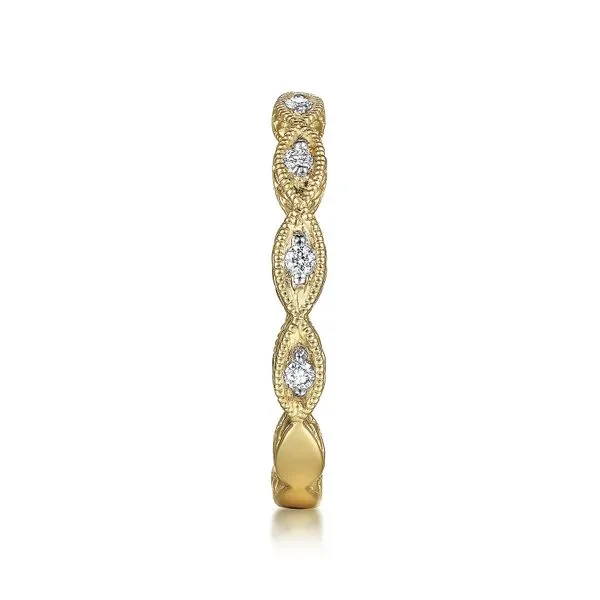 14k Vintage Style Stackable Ring thumb image 4