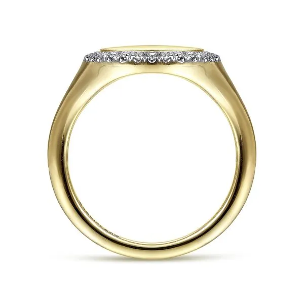 Diamond Signet Ring thumb image 2