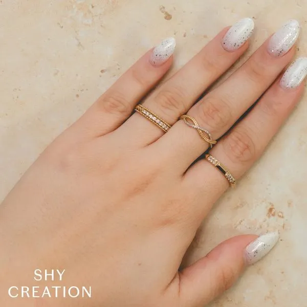 Geo Cut Stackable Ring thumb image 2