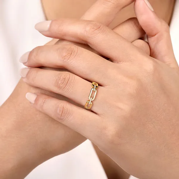 Chainlink Diamond Ring