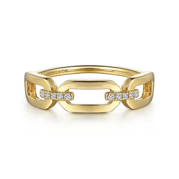 Chainlink Diamond Ring