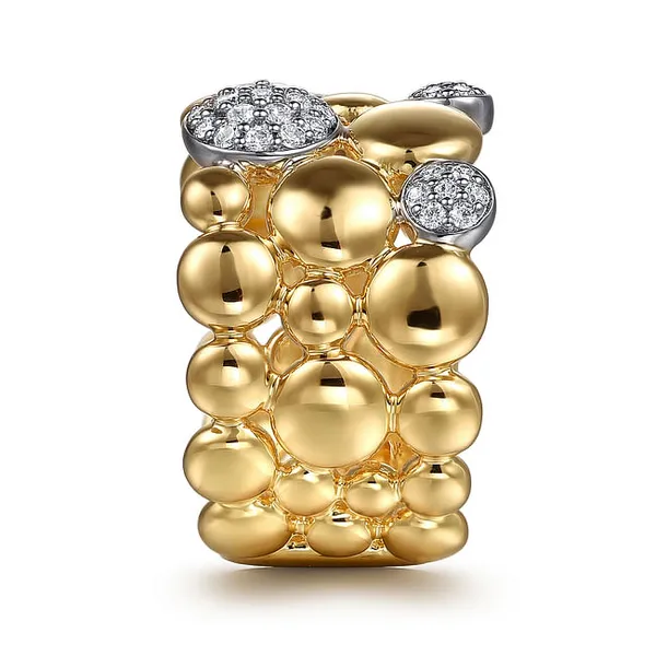 Wide Bujukan Pave Ring