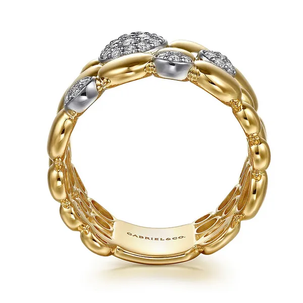 Wide Bujukan Pave Ring