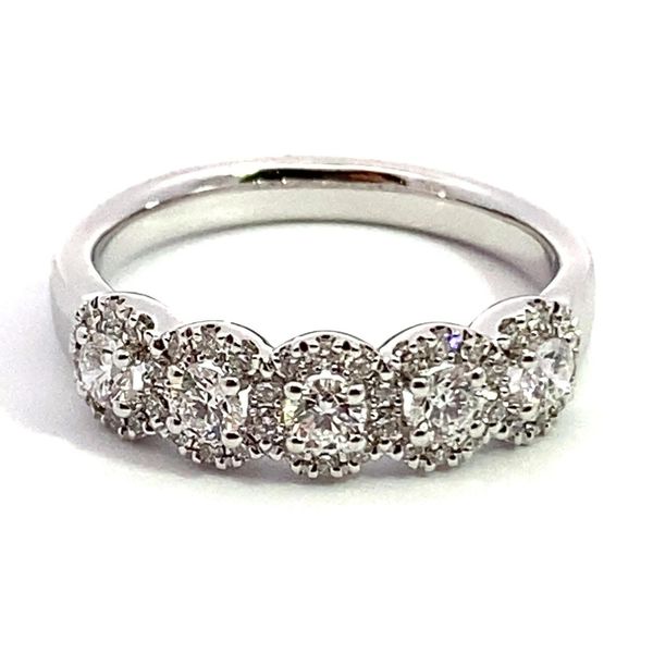 Five Stone Halo Ring David Douglas Diamonds & Jewelry Marietta, GA