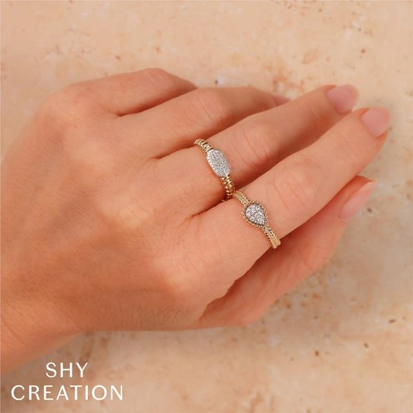 Pave Ribbed Ring Image 2 David Douglas Diamonds & Jewelry Marietta, GA