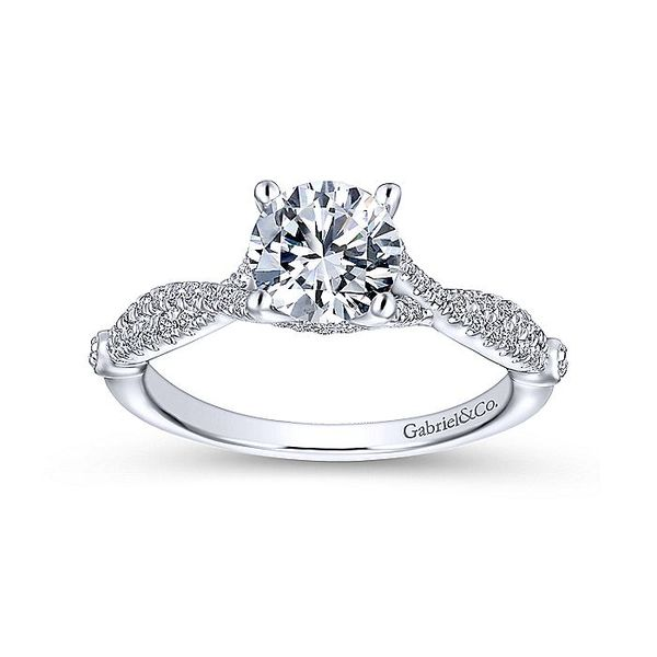 14k Braided Style Engagement Ring Image 4 David Douglas Diamonds & Jewelry Marietta, GA