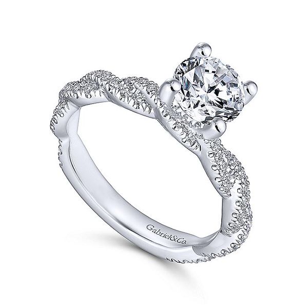 14k Braided Engagement Ring Image 3 David Douglas Diamonds & Jewelry Marietta, GA