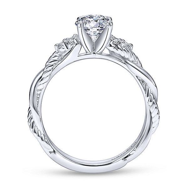 14k Braided 3-Stone Cluster Engagement Ring Image 2 David Douglas Diamonds & Jewelry Marietta, GA