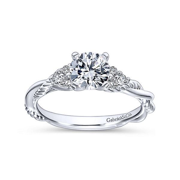 14k Braided 3-Stone Cluster Engagement Ring Image 4 David Douglas Diamonds & Jewelry Marietta, GA