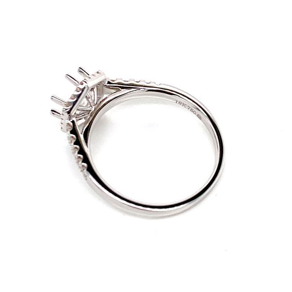 18k Hexagon Halo Engagement Ring Image 5 David Douglas Diamonds & Jewelry Marietta, GA