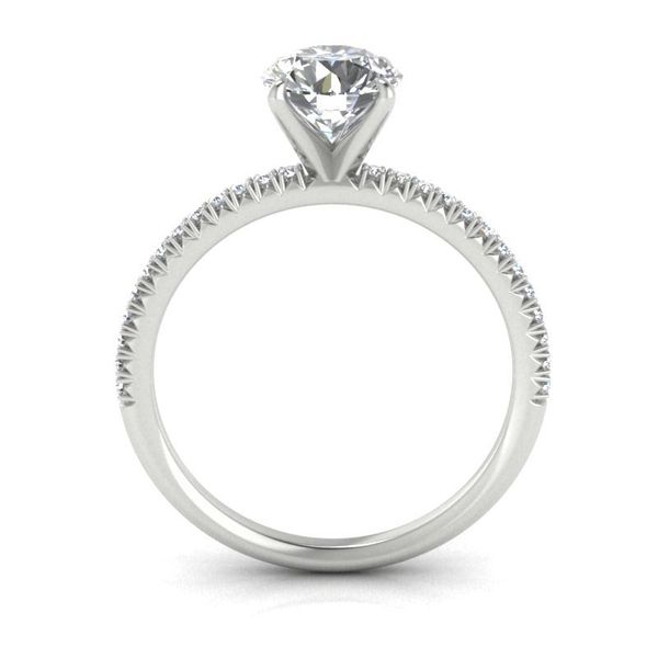 14k Accented Solitaire Engagement Ring Image 2 David Douglas Diamonds & Jewelry Marietta, GA