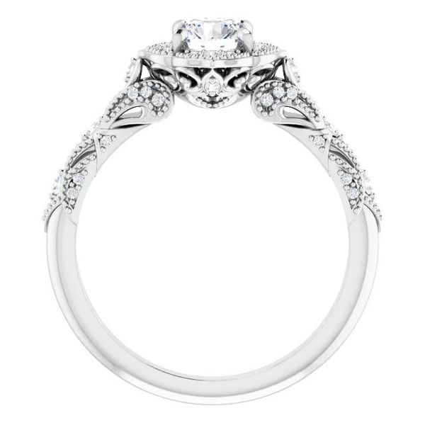 14k Vintage Halo Engagement Ring Image 2 David Douglas Diamonds & Jewelry Marietta, GA