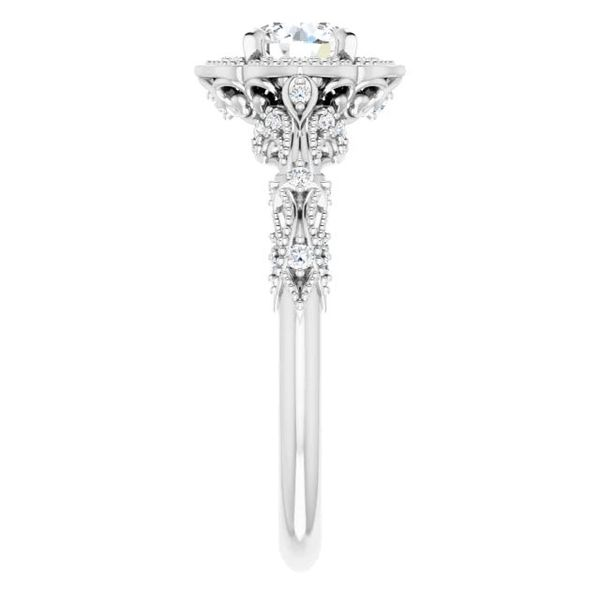 14k Vintage Halo Engagement Ring Image 4 David Douglas Diamonds & Jewelry Marietta, GA