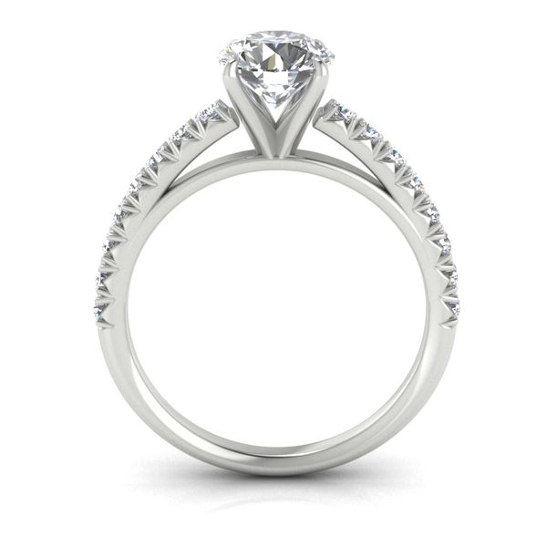 14k Accented Cathedral Engagement Ring Image 2 David Douglas Diamonds & Jewelry Marietta, GA
