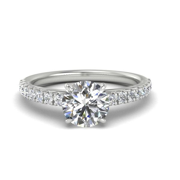 14k Accented Cathedral Engagement Ring David Douglas Diamonds & Jewelry Marietta, GA