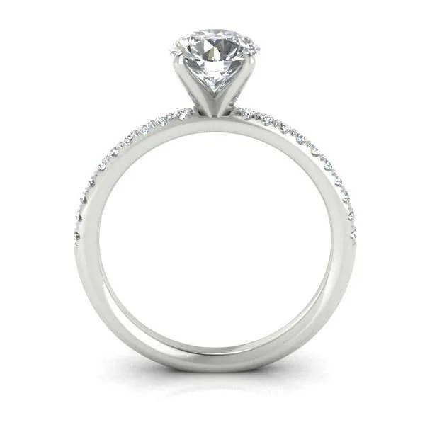 14k Accented Solitaire Engagement Ring thumb image 2