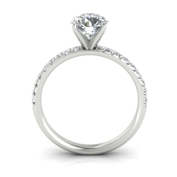 14k Accented Solitaire Engagement Ring Image 2 David Douglas Diamonds & Jewelry Marietta, GA