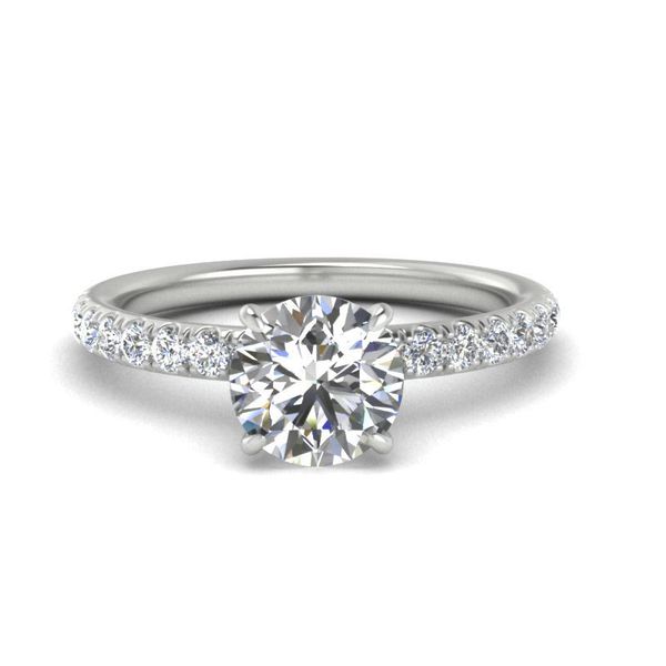14k Accented Solitaire Engagement Ring David Douglas Diamonds & Jewelry Marietta, GA